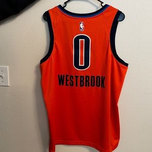 OKC Westbrook Jersey Orange Color way Men’s Large (48)